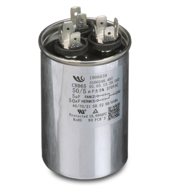 Dometic Duo-Therm Air Conditioner Motor Run Capacitor 50/5 MFD • 3313107.018