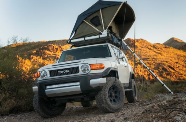 Raptor Series Voyager Rooftop Tent 78"x48" with Ladder (2 Person) • 100000-126800