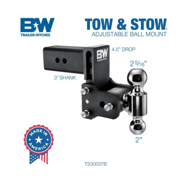 Buyers 8 TON Combination Hitch With Mounting Kit 2 Inch Ball BH8 Series • 10050 - Image 2