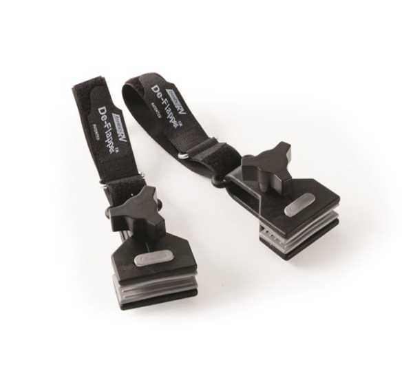 Camco De-Flapper Black Awning Fabric Clamps 2 Pieces • 42061