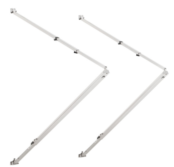 Dometic Universal Tall Polar White Awning Arm Mounting Hardware Kit • 8273000.401B