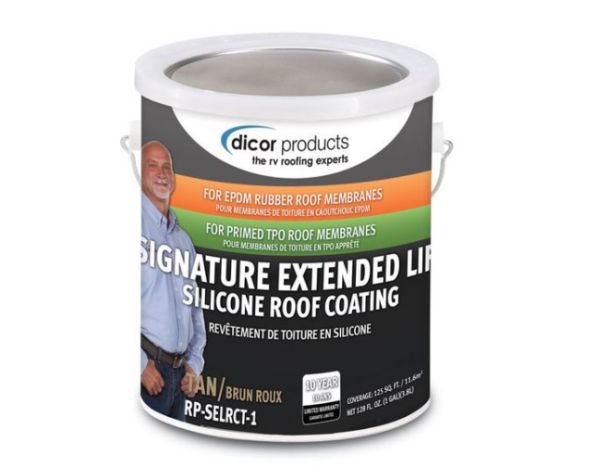 Dicor Signature Extended Life Silicone Coating Part 2 for EPDM Rubber Roofing, Tan • RP-SELRCT-1