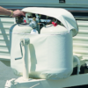Camco Double RV Propane Tank Cover, 30 lb, White • 50513 - Image 2