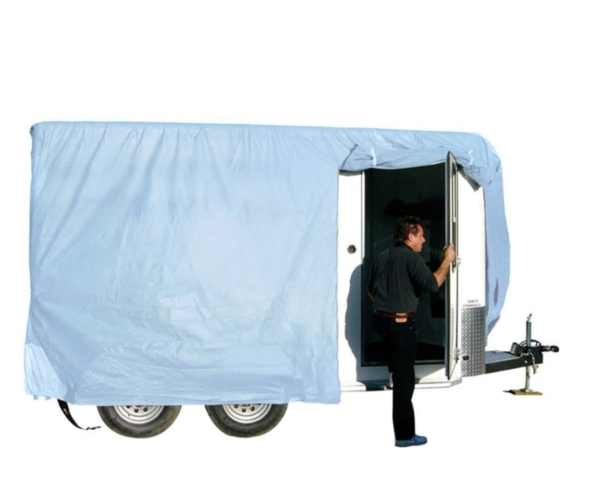 ADCO SFS AquaShed Horse Trailer Cover with Bumper Pull (Gray, Up to 10') • 46001 - Image 3