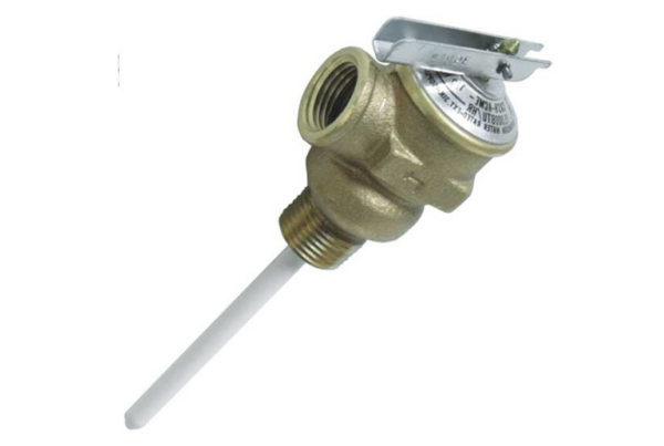 Camco T&P Valve 1 / 2" - w / 4" Probe Coated, 150psi (BULK) • 10421