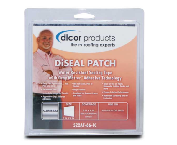Dicor DiSeal Metal Silver Roll Tape 4"W x 50'L • 522AF-450-1C