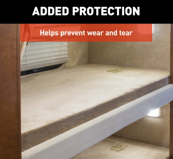 Lippert Teddy Bear Bunk Mat Cover - 32" x 74" x 4" (Tan) • 679300 - Image 4