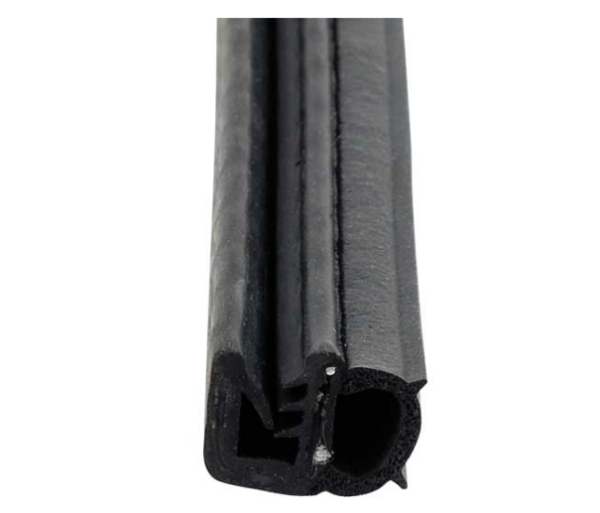 AP Products Single Bulb Seal With Slide On Clip - 3/4" x 7/16" x 28' - Black • 018-1509