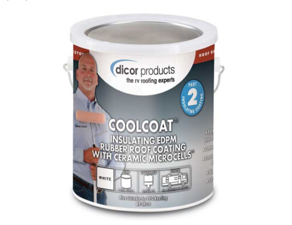 Dicor CoolCoat Insulating EPDM Rubber Roof Coating • RP-IRC-1