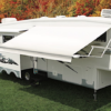 Carefree 25' Cut-To-Fit Vinyl Solid White Patio Replacement RV Awning Fabric • JG254F4F-MP
