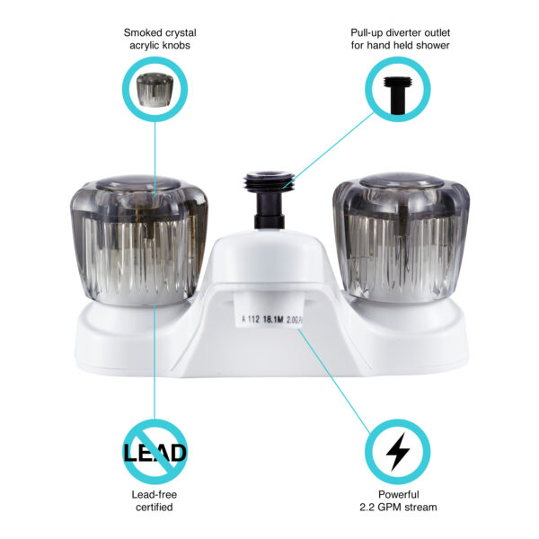 Dura Faucet Df-Pl720s-Wt Faucet - Image 5