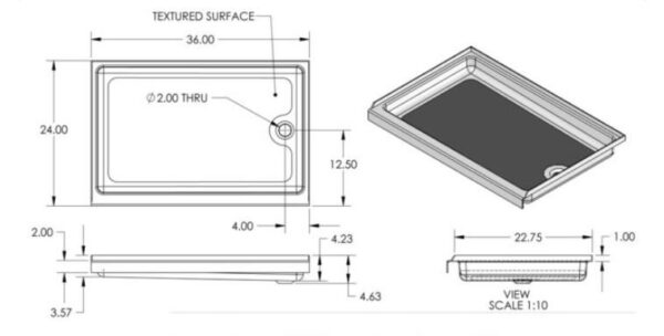 Specialty Recreation Sp2436wr Shower Pan - Image 3