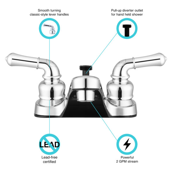 Dura Faucet Df-Pl720c-Cp Faucet