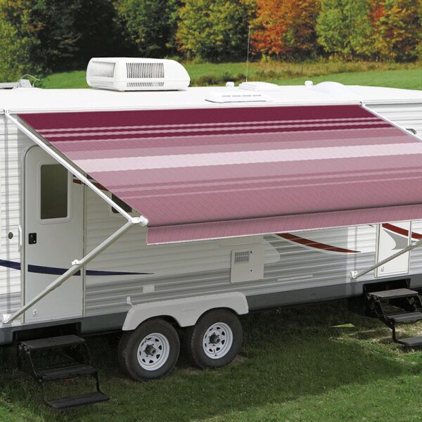Carefree RV JU208B00 Red/ Purple RV Patio Vinyl Awning Fabric - Image 5
