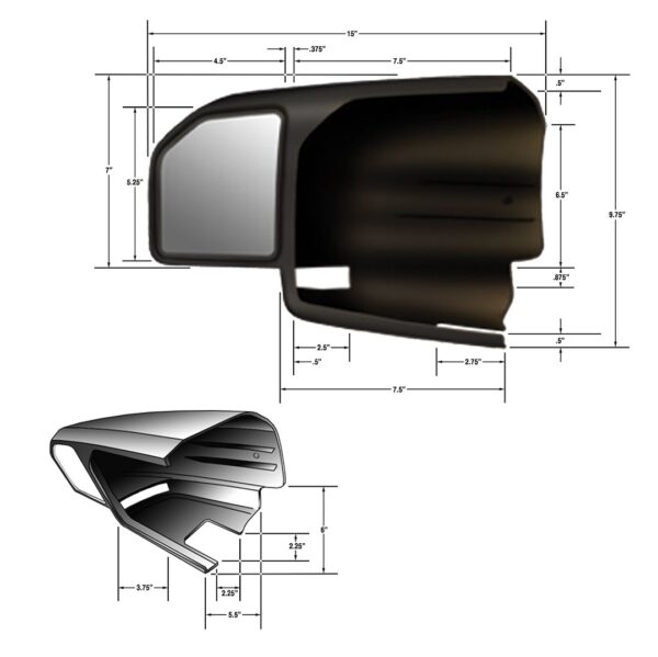 Cipa Usa 11550 Exterior Towing Mirror - Image 6