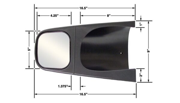 Cipa Usa 11600 Exterior Towing Mirror