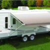 Carefree RV EA186A00 RV Patio Electric/ Manual Awning , Burgundy Shale Fade - Image 2