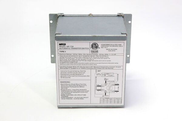 Wfco/ Arterra T-30-Wm Power Transfer Switch - Image 2