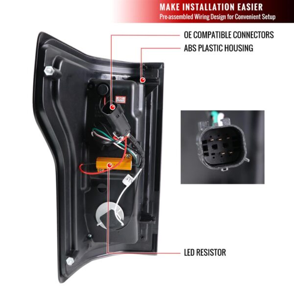 Spec-D Tuning LT-F15018BBLED-TM Tail Light Assembly - Image 9