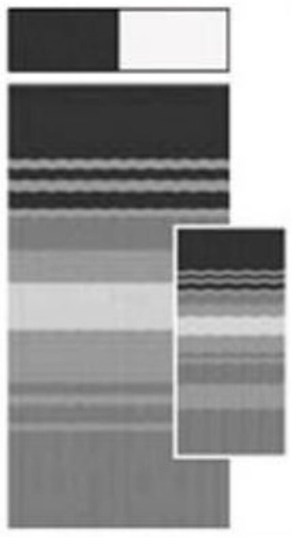Carefree RV JU158D00 Black/ Gray/ Silver RV Patio Vinyl Awning Fabric