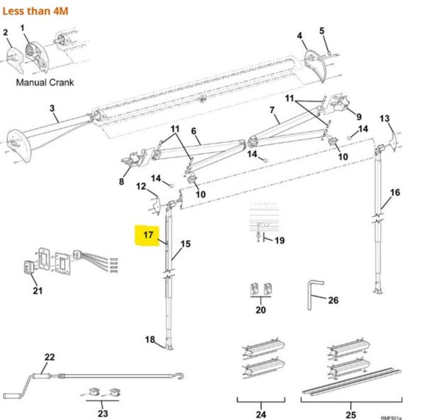 Carefree Rv R001657 Awning Arm Lock - Image 3