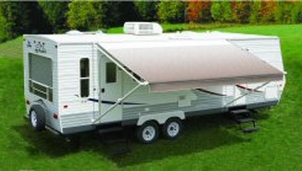 Carefree RV EA216B00 RV Patio Electric/ Manual Awning , Camel Shale Fade - Image 2