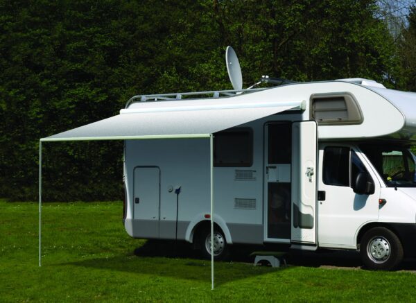 Carefree RV 351188D25 RV Patio Manual Awning , Black/ Gray Dune Stripes - Image 2