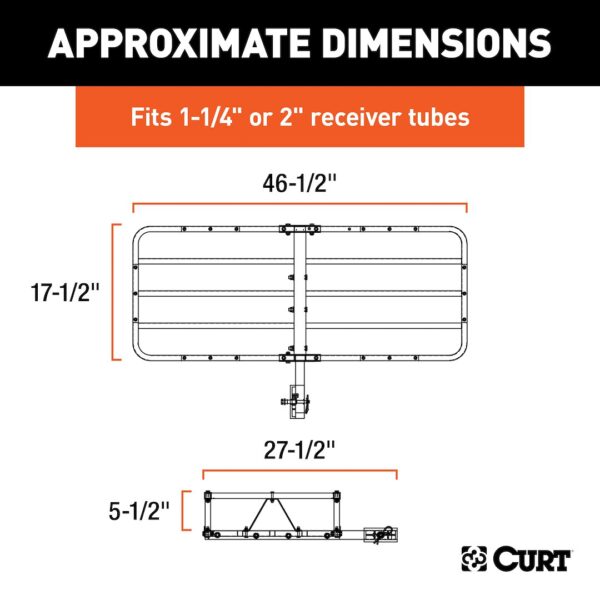 Curt 18145 Trailer Hitch Cargo Carrier - Image 10