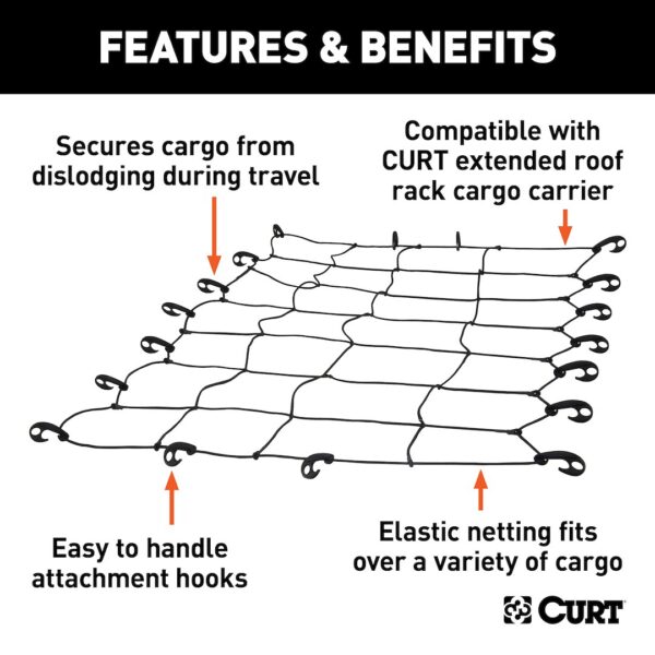 Curt 18201 Exterior Cargo Net - Image 3