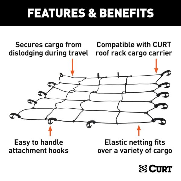 Curt 18200 Exterior Cargo Net - Image 3