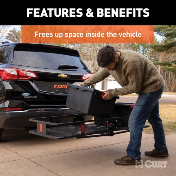 Curt 18150 Trailer Hitch Cargo Carrier - Image 4