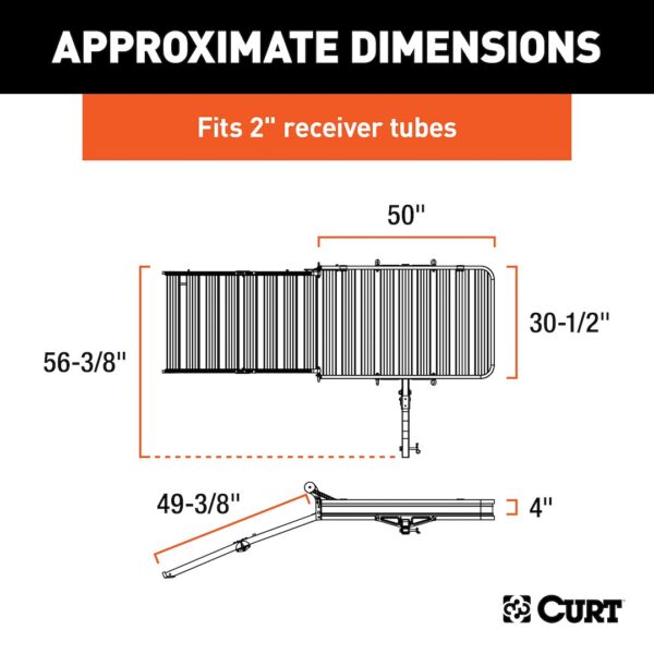 Curt 18112 Trailer Hitch Cargo Carrier - Image 10