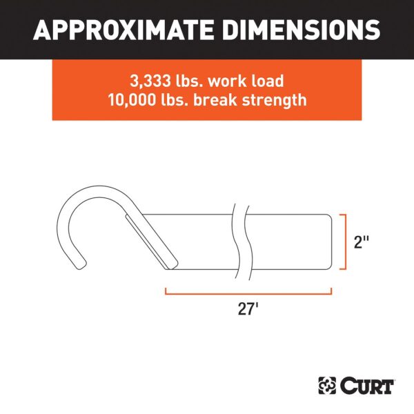 Curt 83047 Tie Down Strap - Image 7
