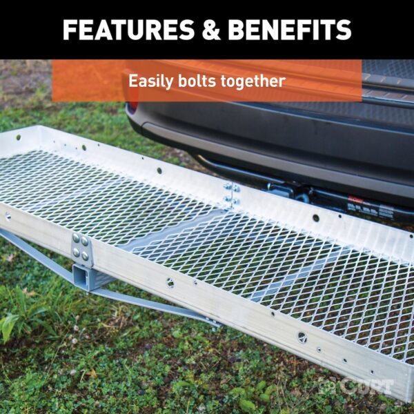 Curt 18100 Trailer Hitch Cargo Carrier - Image 5