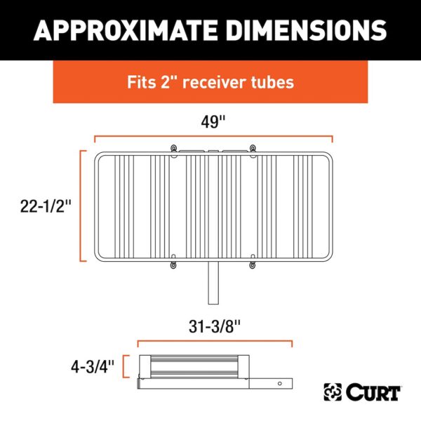 Curt 18113 Trailer Hitch Cargo Carrier - Image 7