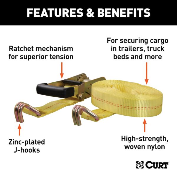 Curt 83047 Tie Down Strap - Image 3