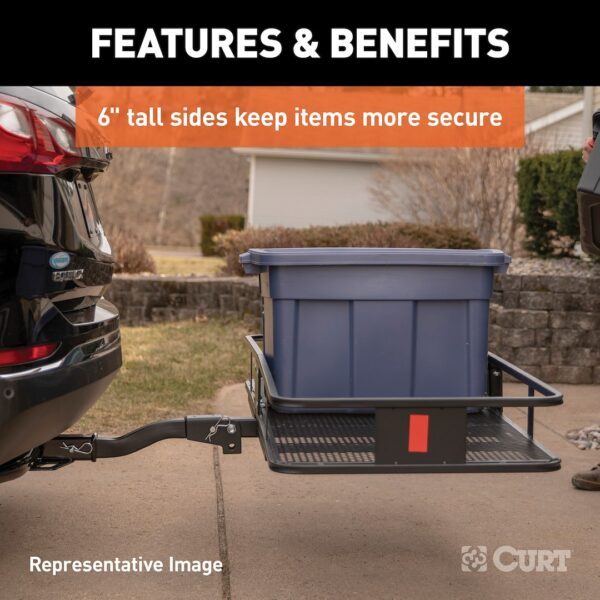 Curt 18150 Trailer Hitch Cargo Carrier - Image 5