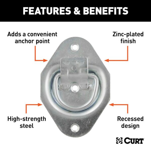 Curt 83601 Tie Down Anchor - Image 4