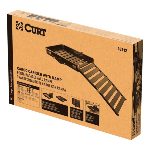 Curt 18112 Trailer Hitch Cargo Carrier - Image 9