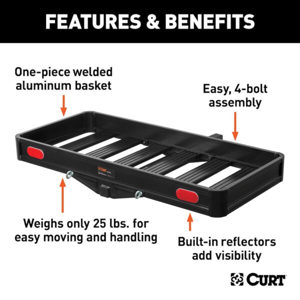 Curt 18113 Trailer Hitch Cargo Carrier - Image 3
